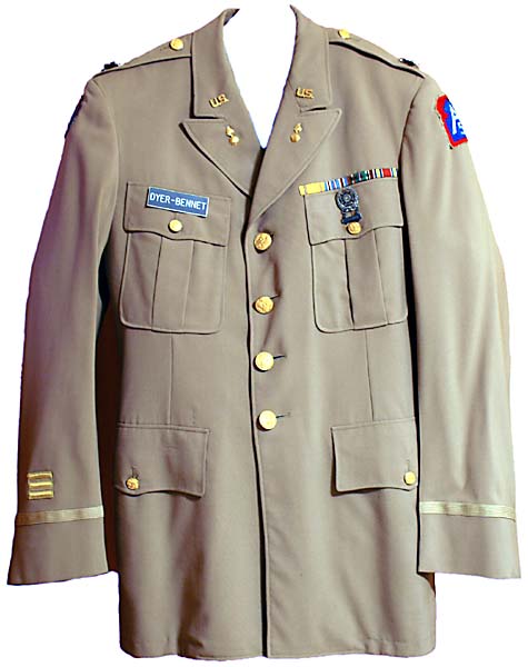 John's uniform as he wore it in 1995 parade