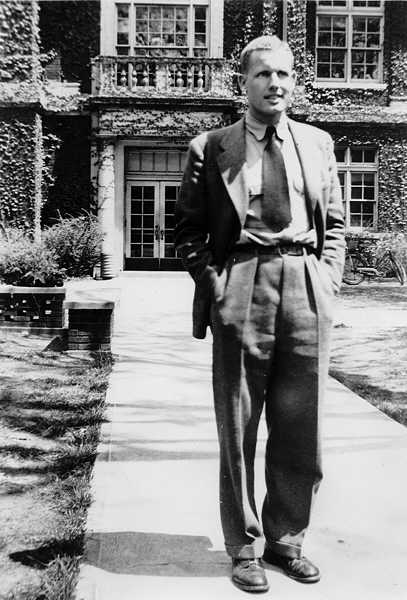 John in front of the Recitation Building at Purdue