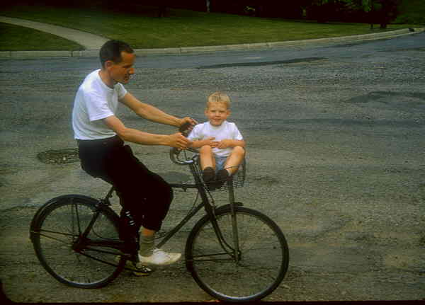 John giving David a ride